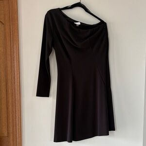 Calvin Klein One Shoulder Black Dress